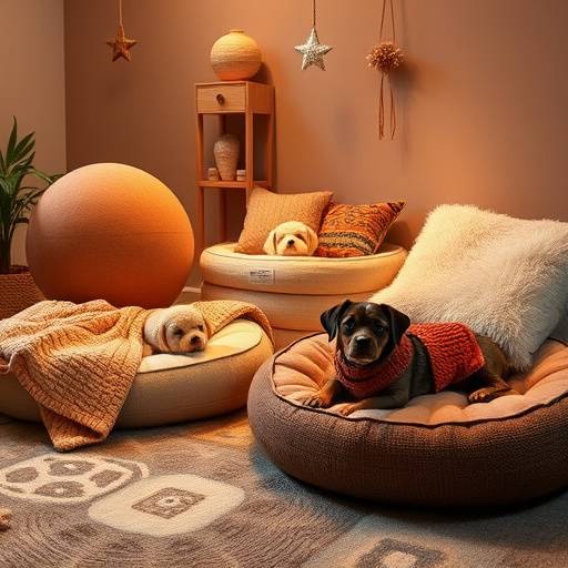 Camas y accesorios para mascotas, incluyendo mantas suaves y cojines
