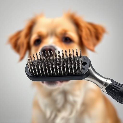 Cepillo de aseo para perros y gatos con cerdas de acero inoxidable