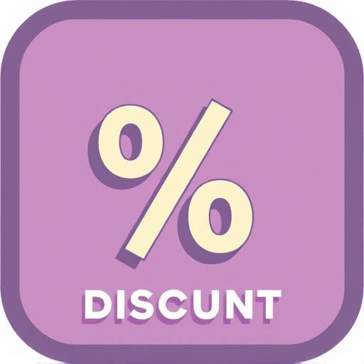 Icono de descuento porcentual