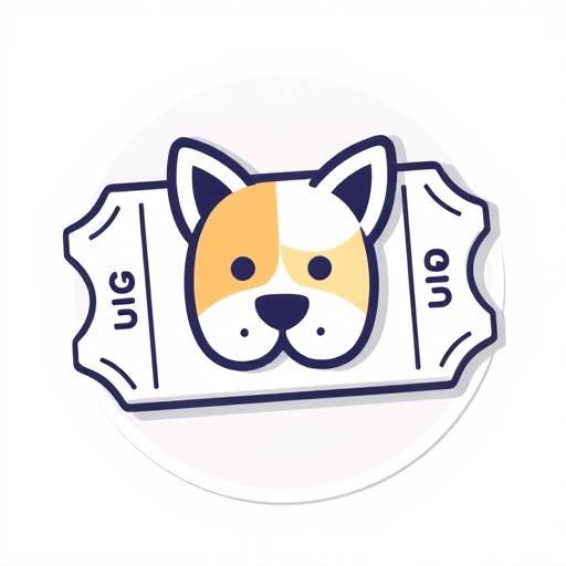 Icono de entrada a evento para mascotas