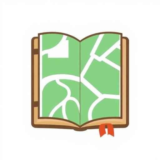 Icono de un mapa o libro de consejos
